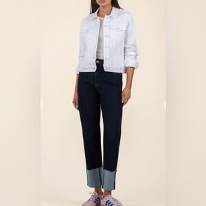 Kut From the Kloth  Jean Jacket  - M white , cotton spandex